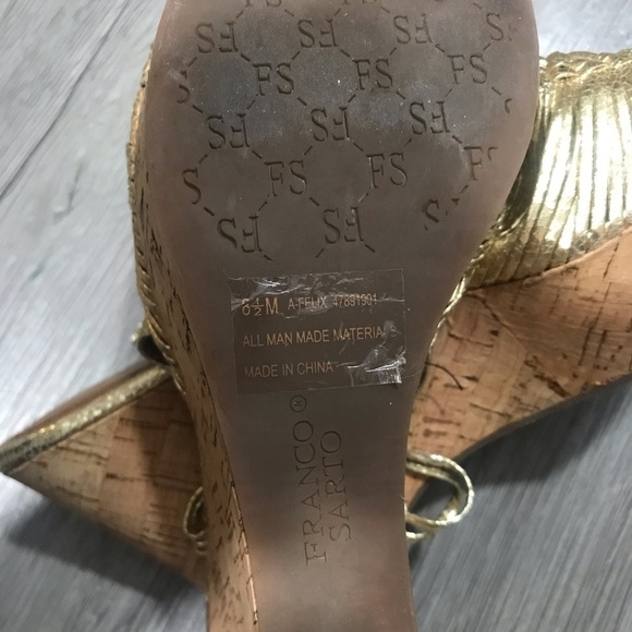 Franco Sarto Womens Ankle Strap Wedge Sandals - Picture 8 of 8